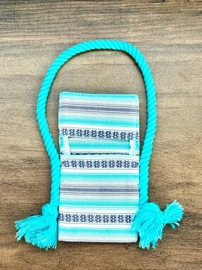 American Girl Doll Joss Kendrick Purse Blue Surf Beach Tote Bag Blue White EUC